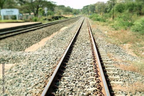 Train station and railway