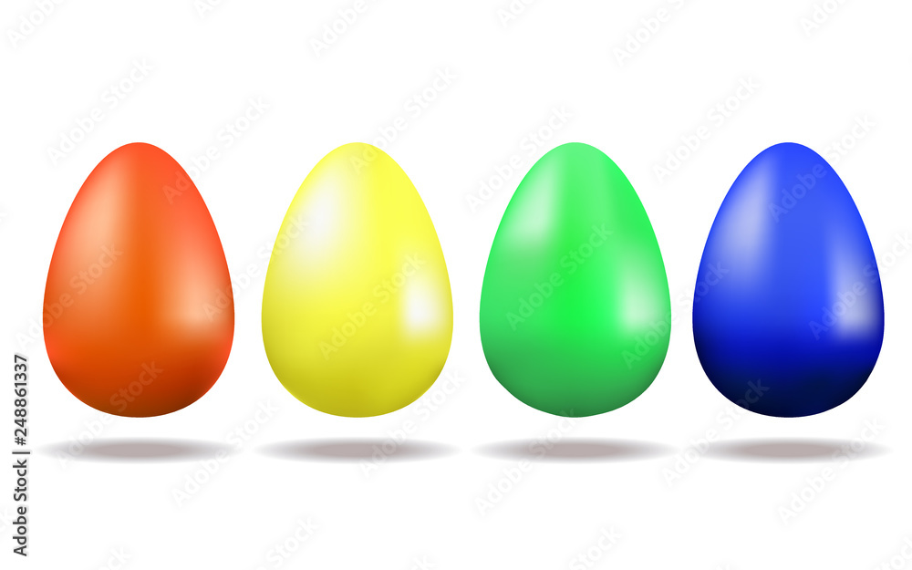 Set of Easter multicoloured eggs. Holiday. Traditions and values. Easter. Set of Easter multicoloured eggs. Holiday. Traditions and values. Easter.
