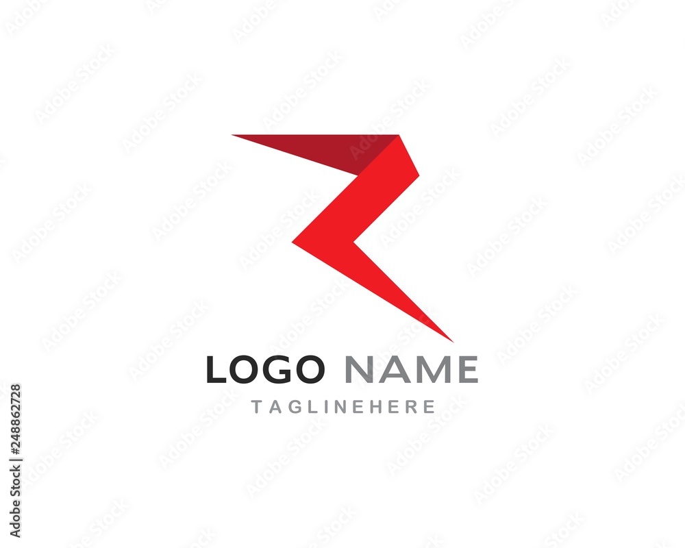 R letter logo business R letter logo business