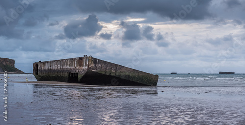 Canvas Print Gold Beach, Arromanches, Normandy