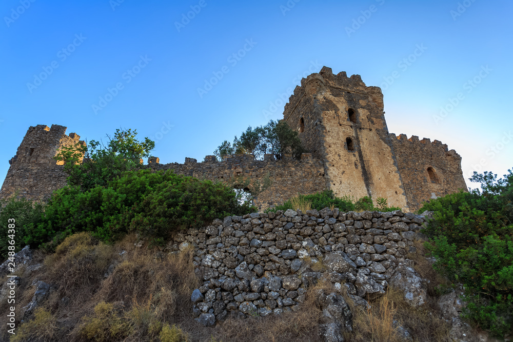 Kapetanakis yard - the medieval fortress in Messenia near Kalamata