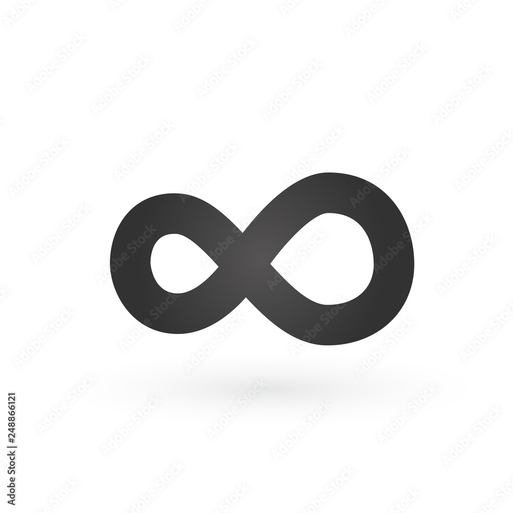 infinity sign icon, Vector illustration isolated on white background. infinity sign icon, Vector illustration isolated on white background.