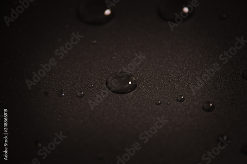 Water drops on the surface