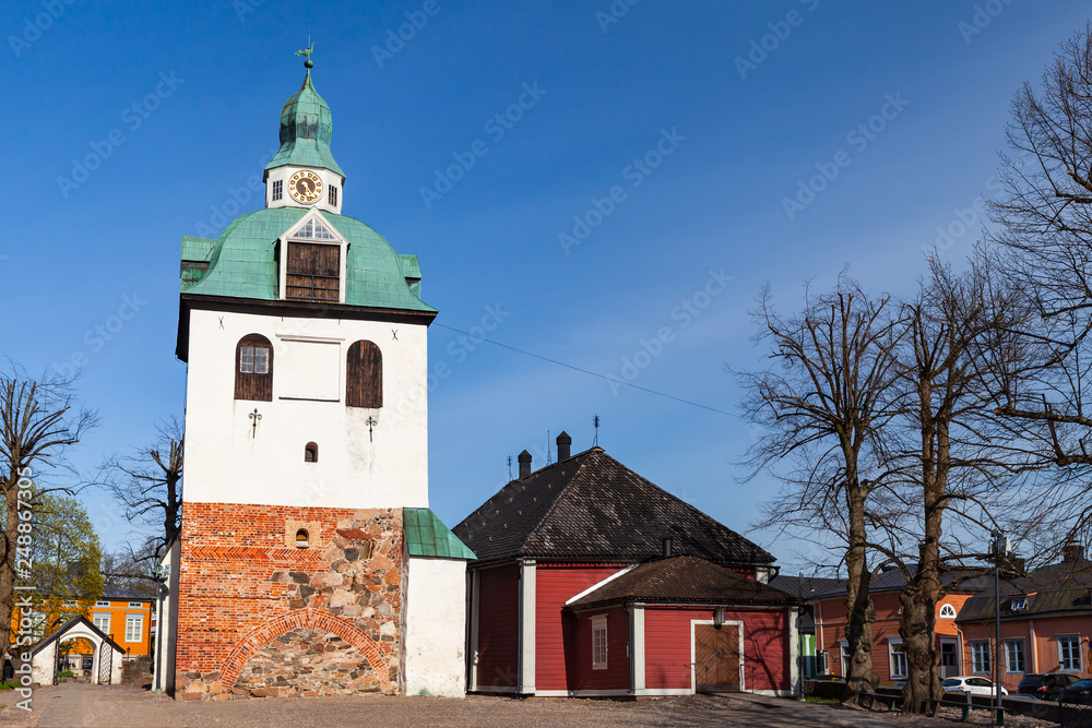Porvoo cathedral in Porvoo town, Finland