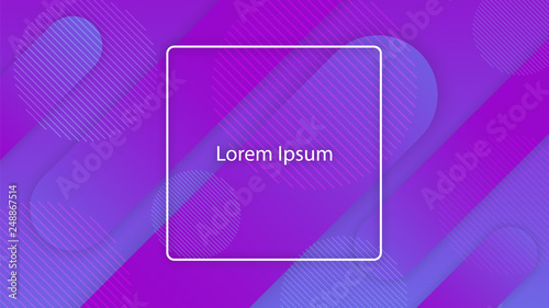 Dynamic Geometric Background Design In 3D Style. Abstract Trendy Gradient Shapes. Template For Flyer, Banner, Magazine, Brochure, Website, Cover, Poster, Mobile App. Vector Illustration, Eps 10.