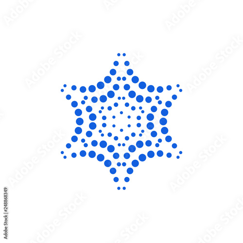 Modern Abstract Halftone Dots Logo