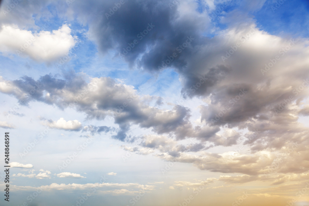 Fototapeta premium clouds in the sky before a storm