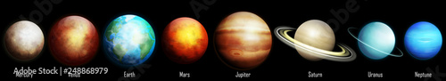 Planets of the Solar System illustration