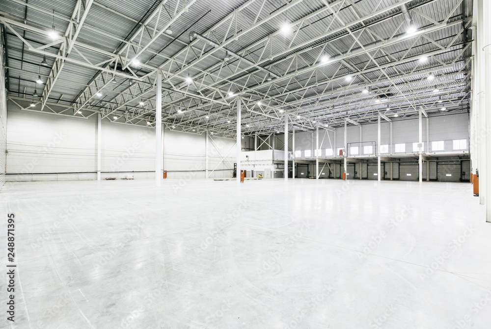 Interior of empty warehouse Interior of empty warehouse