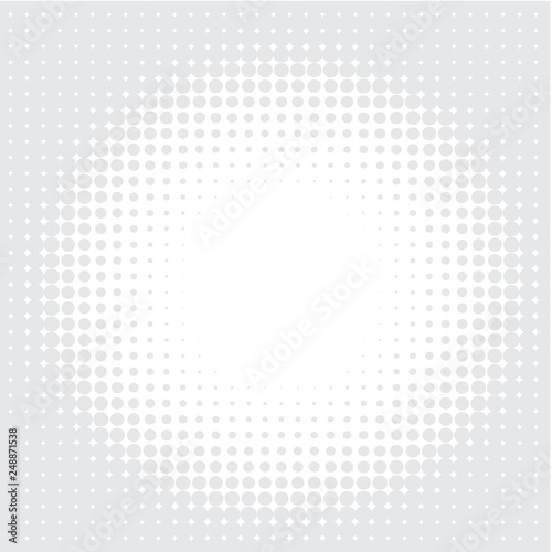 The background of grey dots on the white for text, banner, poster, label, sticker, layout.