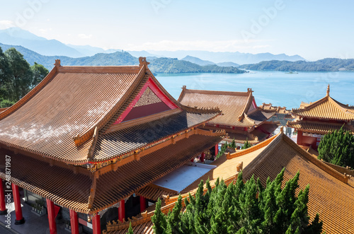 traditional roof at Wenwu temple