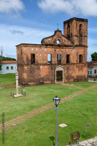 Matriz Church ruins in the historic city of Alcantara, Brazil photo