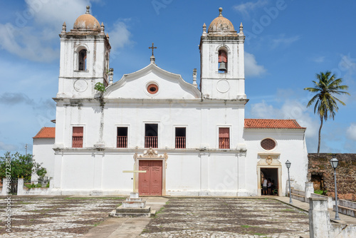 Nossa Senhora do Carmo church colonial architecture in Alcantara, Brazil