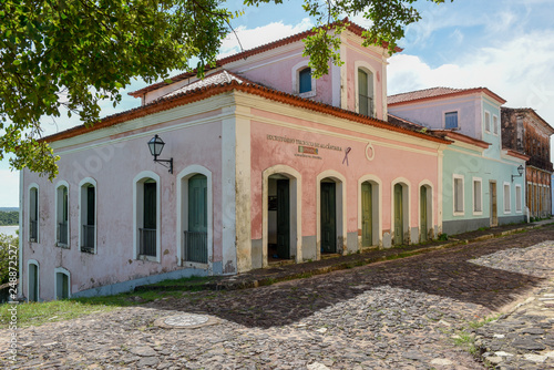 Traditional portuguese colonial architecture in Alcantara, Brazil