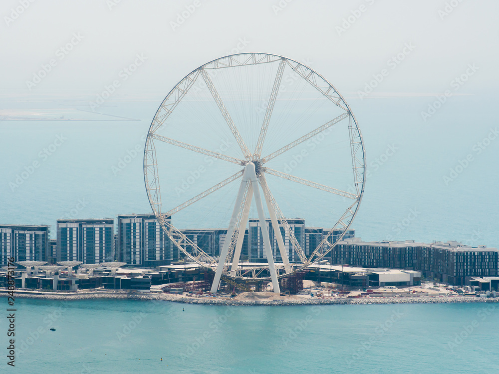 Ferris wheel in the city of Dubai.
