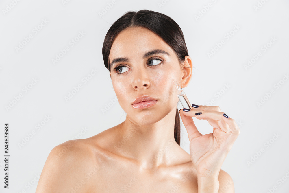 Beauty portrait of an attractive healthy woman standing Beauty portrait of an attractive healthy woman standing