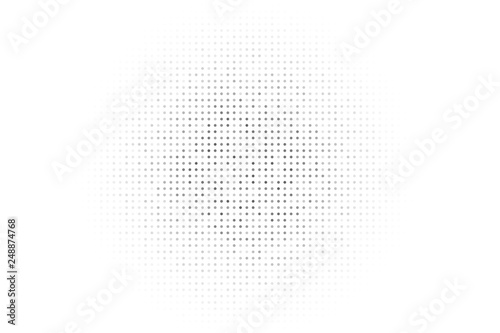 Abstract black and white background of dots. Halftone modern web design template. 