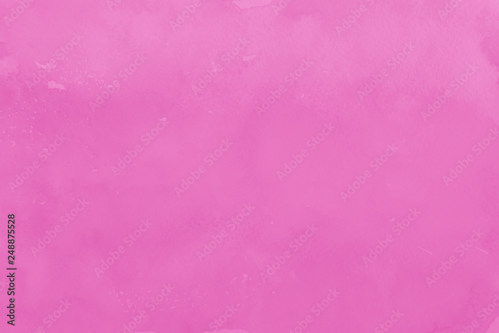 Pink ink and watercolor textures on white paper background. Paint leaks and ombre effects. Hand painted abstract image.