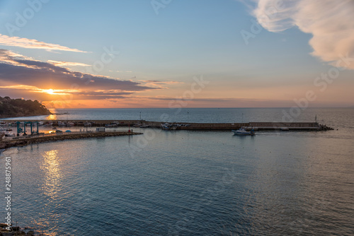 Port at Sunset on the Southern Italian Coast © JonShore