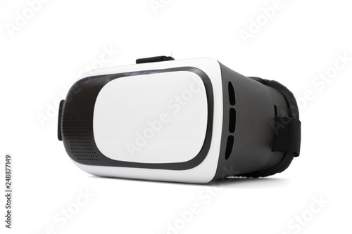 vr box virtual reality glasses isolated on white