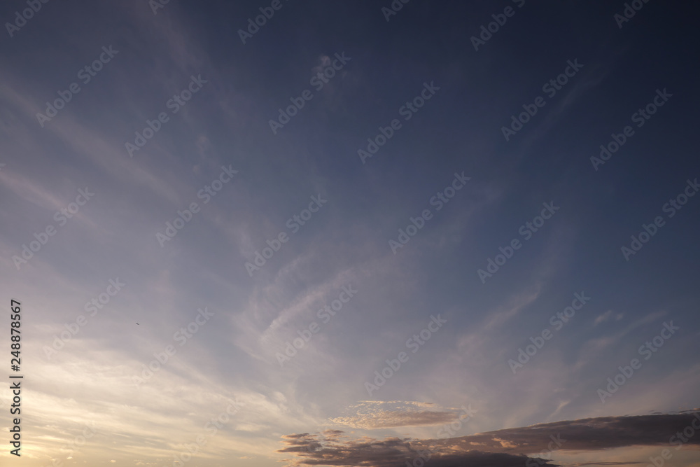 blue sky and clouds nature background