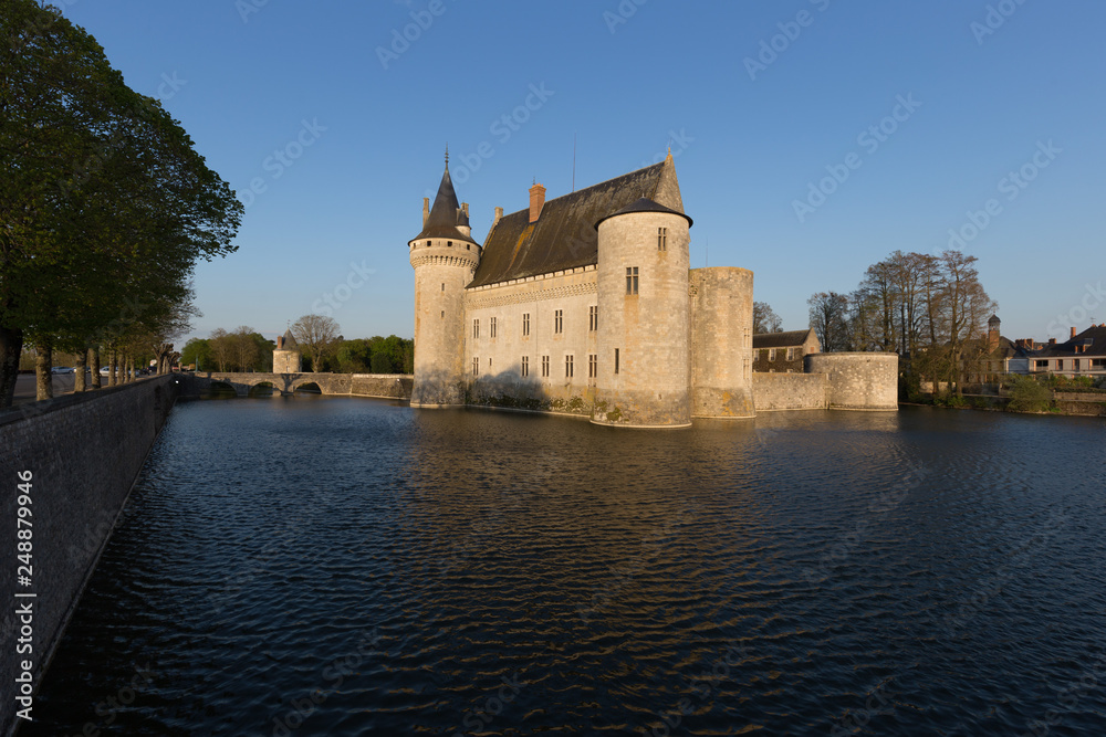 View Over The Lake of Chateau de Sully-sur-Loire, France