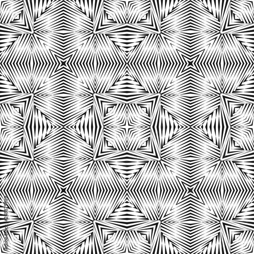 Geometric seamless pattern, abstract halftone lines background, vector modern design ornament, texture.