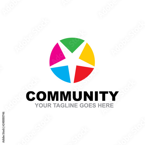 Free Download Community and adoption care logo design vector template - GFXLoad