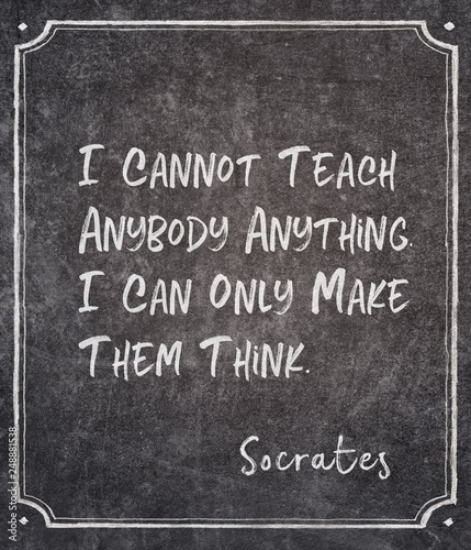 Fotografía make think Socrates quote