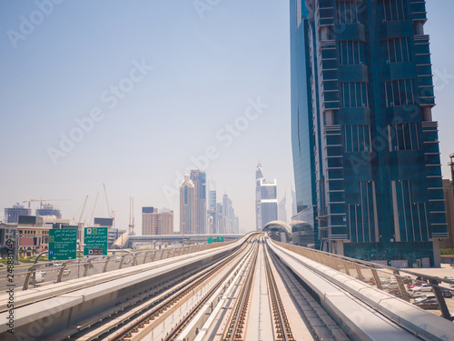 Dubai Metro as world's longest fully automated metro network 75 km