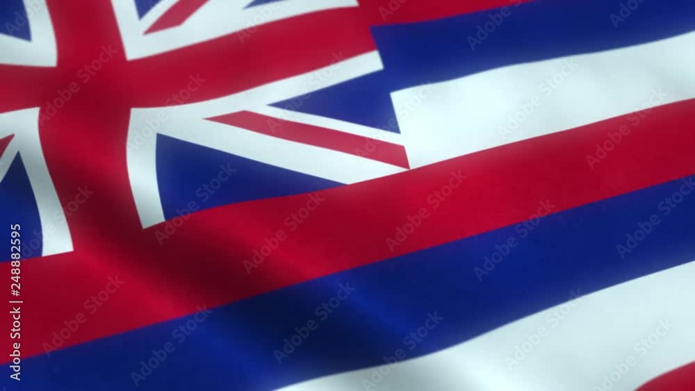 flag of hawaii waving in the wind realistic flag of hawaii waving in the wind realistic