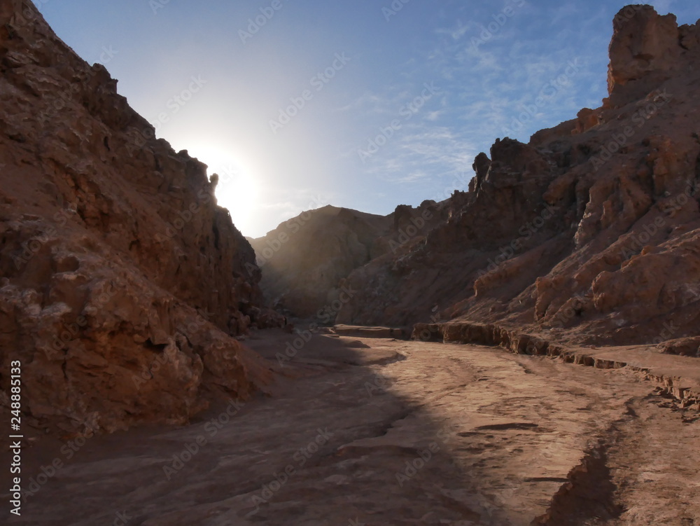 Salt canyon, Atacama