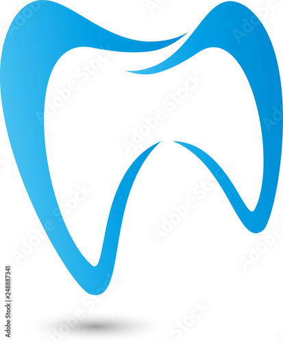 Zahn in blau Logo, Zahn, Zahnmedizin