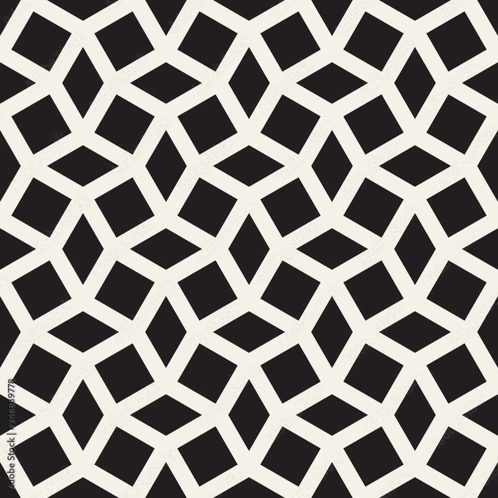 Vector seamless geometric pattern. Simple abstract lines lattice. Repeating shapes rhombus shapes tiling background. Vector seamless geometric pattern. Simple abstract lines lattice. Repeating shapes rhombus shapes tiling background.