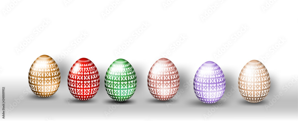 Happy easter eggs with different texture on a white backgroundcard,elements,flyers,invitation,brochure,banners,vector,posters spring holiday Happy easter eggs with different texture on a white backgroundcard,elements,flyers,invitation,brochure,banners,vector,posters spring holiday
