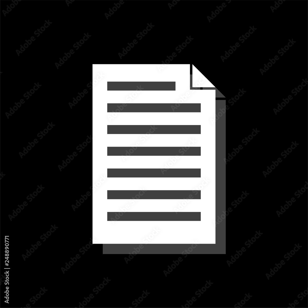 Document icon flat Document icon flat