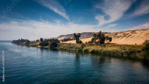 Along the Nile river