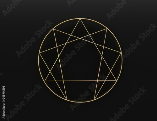 Quadro su tela The Enneagram