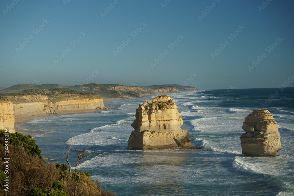 Ocean bluff cliffs in Australia