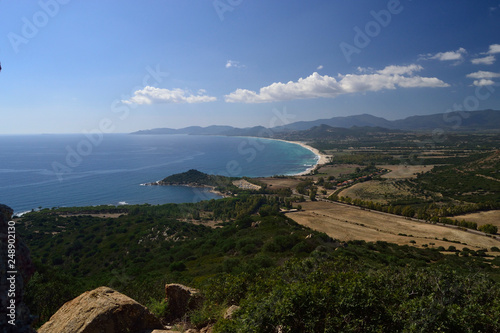 Panorama di Costa Rei da Monte Ferru photo
