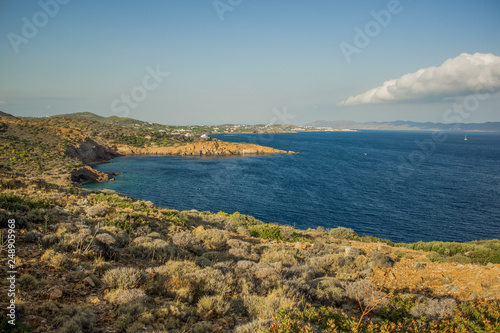 aerial photography of picturesque south waterfront district of Mediterranean sea 