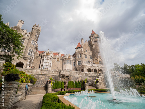 Exterior view of the famous Casa Loma