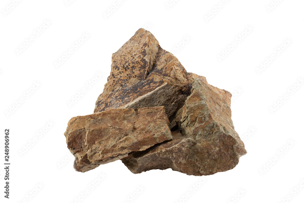 Stone isolated on white background. Stone isolated on white background.