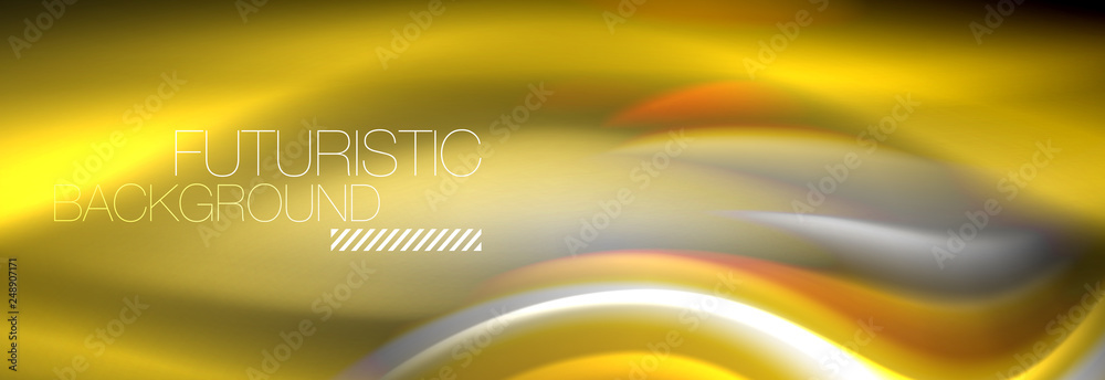 Fluid colors mixing glowing neon wave background, holographic texture Fluid colors mixing glowing neon wave background, holographic texture