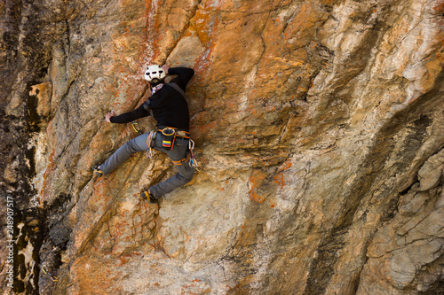 rock climbing