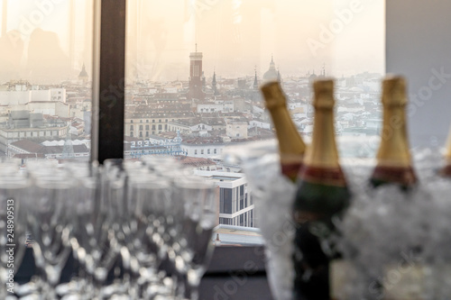 Celebration with view to the city