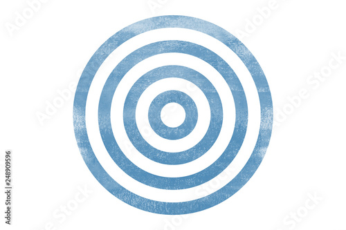 Blue Target Center Bullseye Tone Icon Texture Art Background Pattern Design Graphic