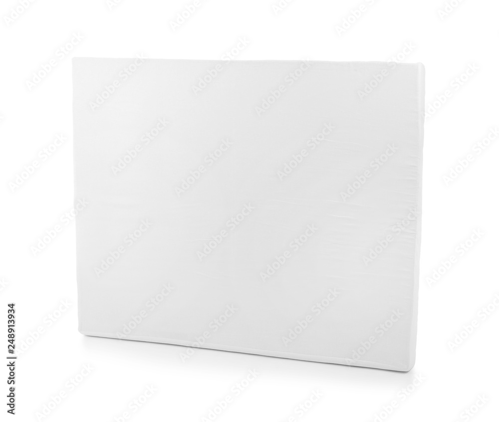 Modern comfortable orthopedic mattress isolated on white