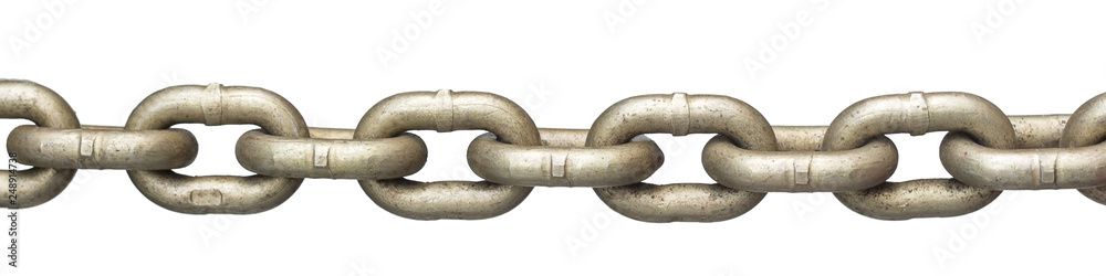 metal chain isolated on white background metal chain isolated on white background