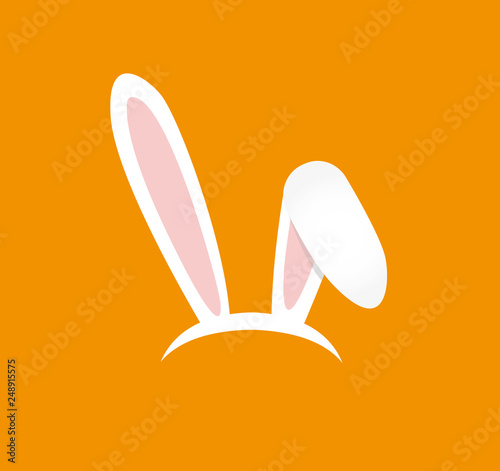 Vector easter bunny. Funky mask with rabbit ears